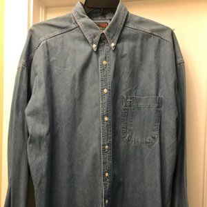 Denim button down shirt